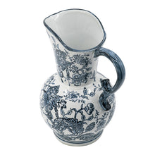 Load image into Gallery viewer, Hamptons Blue Decorative Jug/Vase 31 cmh
