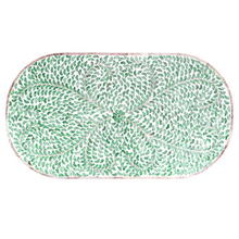 Load image into Gallery viewer, Green Leaves Ovale Pearl Coffee Table