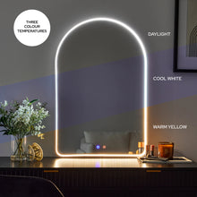 Load image into Gallery viewer, LED Arch Mirror 90 cm
