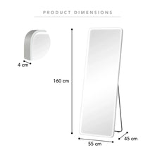 Load image into Gallery viewer, LED Standing Full Length Mirror 160 cm