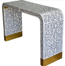 Load image into Gallery viewer, Titania Pearl Curved Console Table
