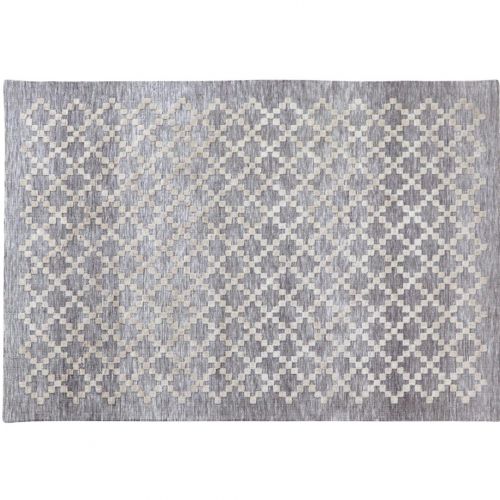 Halo Diamond Pattern Rug - Grey/Ivory - 160x230