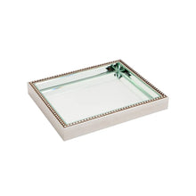 Load image into Gallery viewer, Isabella Large Beaded Silver Tray - Decorative
