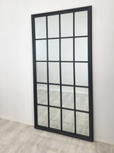 Load image into Gallery viewer, Window Style Mirror - Black Rectangle 100x200 cm
