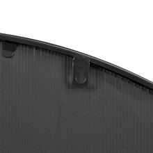 Load image into Gallery viewer, Elsa Window Black Round Metal Mirror Black 112cm - SML