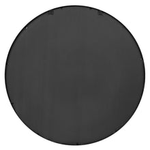 Load image into Gallery viewer, Elsa Window Black Round Metal Mirror Black 112cm - SML