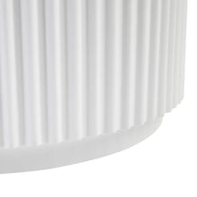 Load image into Gallery viewer, Manhattan Ribbed White Round Coffee Table