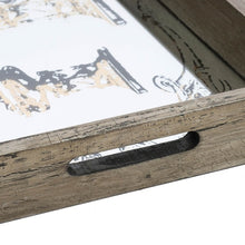 Load image into Gallery viewer, Antique Mirror set of 2 Rectangular Trays - Decorative