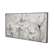 Load image into Gallery viewer, The Flowers Abstract With Foil Framed Canvas Print