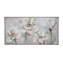 Load image into Gallery viewer, The Flowers Abstract With Foil Framed Canvas Print