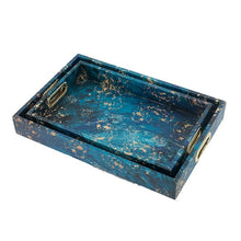 Load image into Gallery viewer, Set of 2 Blue Trays - Decorative