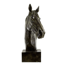 Load image into Gallery viewer, Horse Head Statue On Base - Decorative