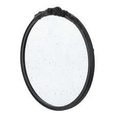 Load image into Gallery viewer, Bingley Rose Black Round Mirror - SML