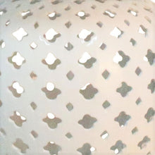 Load image into Gallery viewer, Lattice Tall White Table Lamp W/Blue Shade