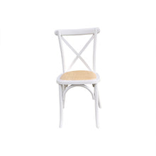 Load image into Gallery viewer, Crossback Dining Chair White (Stackable)