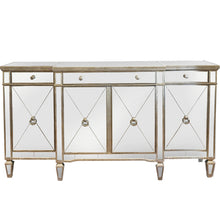 Load image into Gallery viewer, Mirrored Sideboard Antiqued Ribbed - CSHWH
