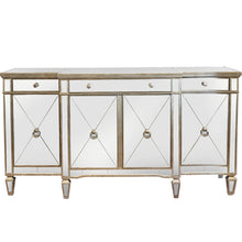 Load image into Gallery viewer, Mirrored Sideboard Antiqued Ribbed - CSHWH