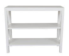 Load image into Gallery viewer, Catalina Crossed White Console Table