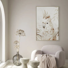 Load image into Gallery viewer, Handpainted Framed Cockatoo Wall Art 120x80 cm