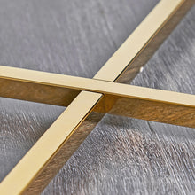 Load image into Gallery viewer, Geraldine Black Glass Coffee Table with Glossy Gold Frame