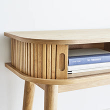 Load image into Gallery viewer, Modern Curved Wood Console Table 100 cm
