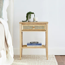 Load image into Gallery viewer, Hampton Rattan Bedside Table Natural