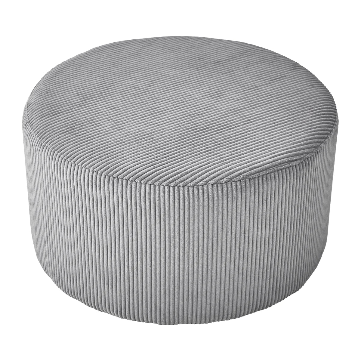 Melba 75cm Round Large Ottoman Dark Grey Coffee Table Silsan Decor