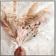Load image into Gallery viewer, Pampas and Grass in Vase Framed Wall Art
