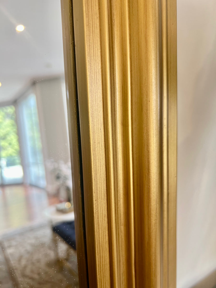 Stefannie Gold Rectangular Full Length Mirror 200x100 cm Silsan Decor