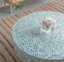 Load image into Gallery viewer, Sea Blue Pearl Round Coffee Table