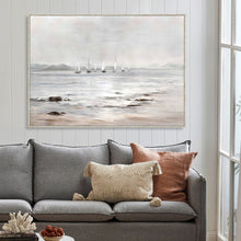 Load image into Gallery viewer, 140x100CM Grey Shore Framed Canvas Wall Art
