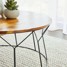 Load image into Gallery viewer, 80cm Acacia Wood Round Coffee Table Natural