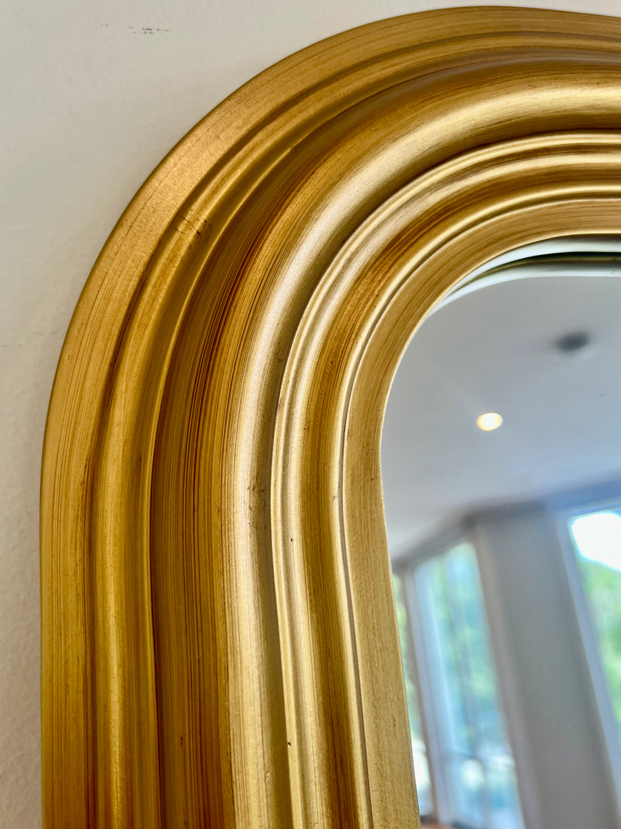 Stefannie Gold Rectangular Full Length Mirror 200x100 cm Silsan Decor