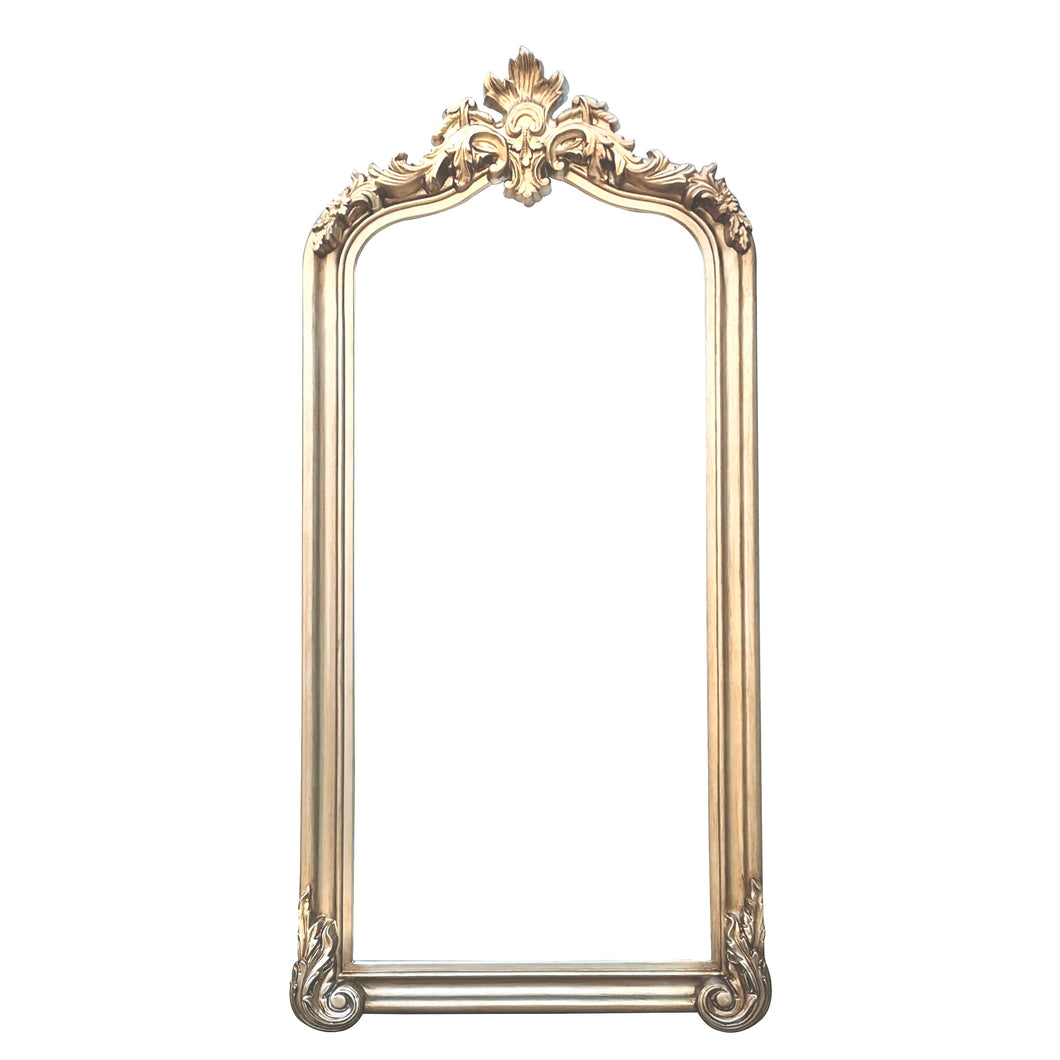 French Arch Full Length Provincial Ornate Mirror - Champagne - Lux 92x200 cm