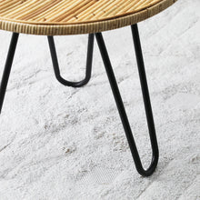Load image into Gallery viewer, Set of 2 Rattan Side Tables