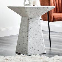 Load image into Gallery viewer, Terazo with Black Sparkling Stool Side Table
