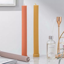 Load image into Gallery viewer, Honey Decorative Pillar Candle Sets of 2