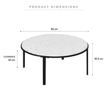 Load image into Gallery viewer, 82cm Soho Terrazzo Coffee Table Metal Base