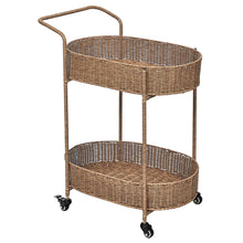 Load image into Gallery viewer, Coast Rattan Bar Cart - Decorative