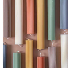 Load image into Gallery viewer, Black Decorative Pillar Candle Sets of 2