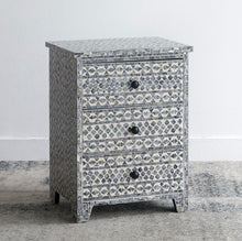 Load image into Gallery viewer, Shell 3-Drawer Bedside Table