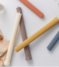 Load image into Gallery viewer, Pink Decorative Pillar Candle Sets of 2