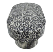 Load image into Gallery viewer, Black Floral Pearl Coffee Table