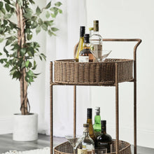 Load image into Gallery viewer, Coast Rattan Bar Cart - Decorative