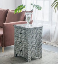 Load image into Gallery viewer, Shell 3-Drawer Bedside Table