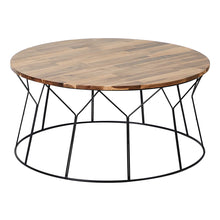 Load image into Gallery viewer, 80cm Acacia Wood Round Coffee Table Natural