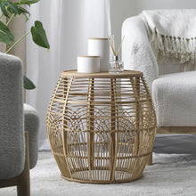 Load image into Gallery viewer, Ismani Rattan Side Table