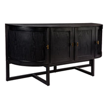 Load image into Gallery viewer, Provincial French Curved Black Buffet - CSHWH