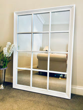 Load image into Gallery viewer, Window Hampton Style Mirror White - Rectangle 95cm x 130cm
