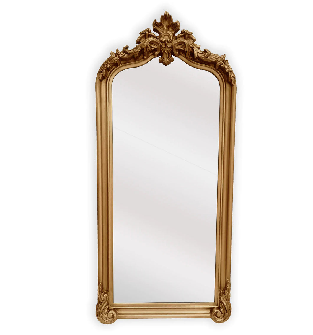 Luxury French Arch Full Length Provincial Ornate Mirror Gold - Lux